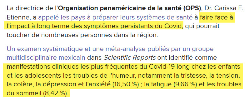 NEWS - more long COVID in Mexico and in adolescents