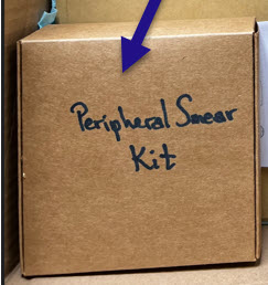 Peripheral Smear Kit Box Closeup in Big Box