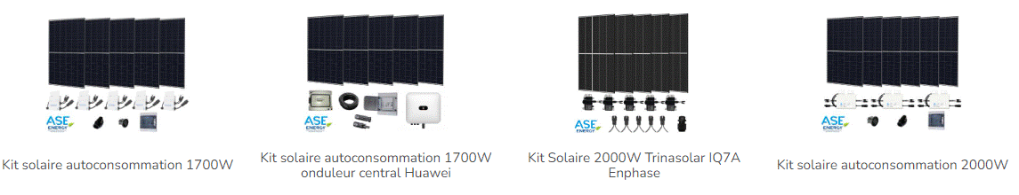 Des kits solaires autoconsommation