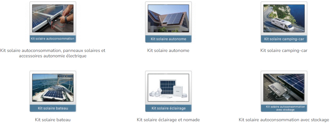 Des kits photovoltaïques