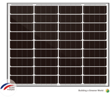 Le panneau solaire 50W 12V monocristallin Eco Green