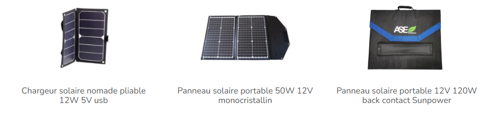 Des panneaux solaires pliables