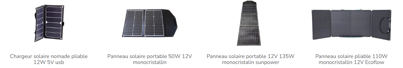 Les panneaux solaires pliables 