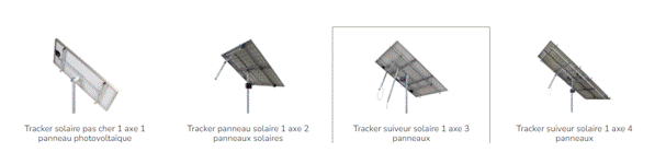 Des trackers solaires en tout genre