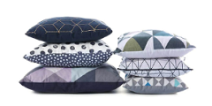 Des coussins de divers designs