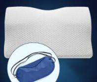 Un oreiller et un masque de sommeil