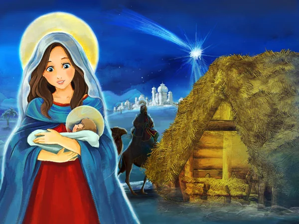 depositphotos_177605994-stock-photo-cartoon-scene-mary-jesus-christ