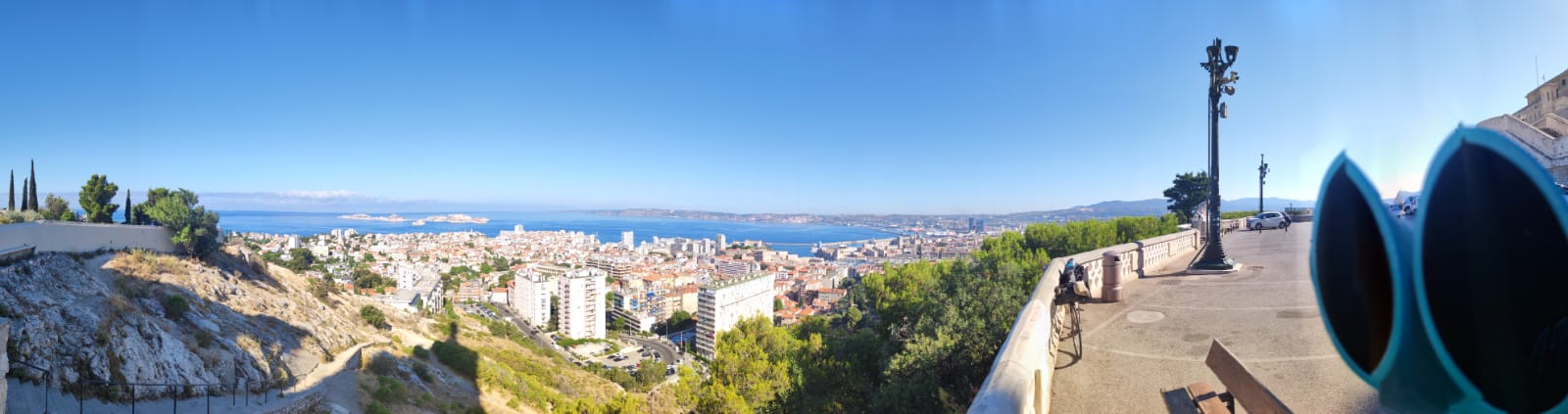 descente col de la Gineste vue sur Marseille