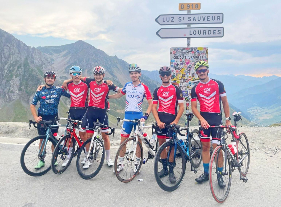 Les jeunes au Tourmalet