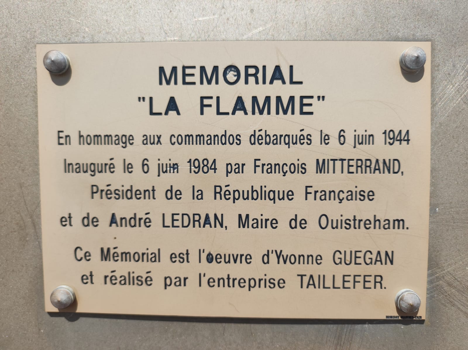 mémorial La Flamme - Ouistreham