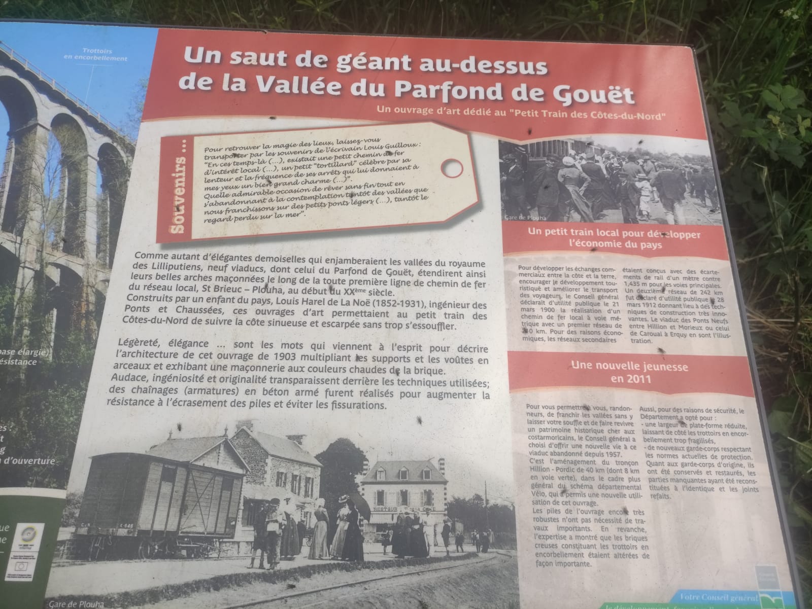 viaduc de la vallée du parfond de Gouët - petit train