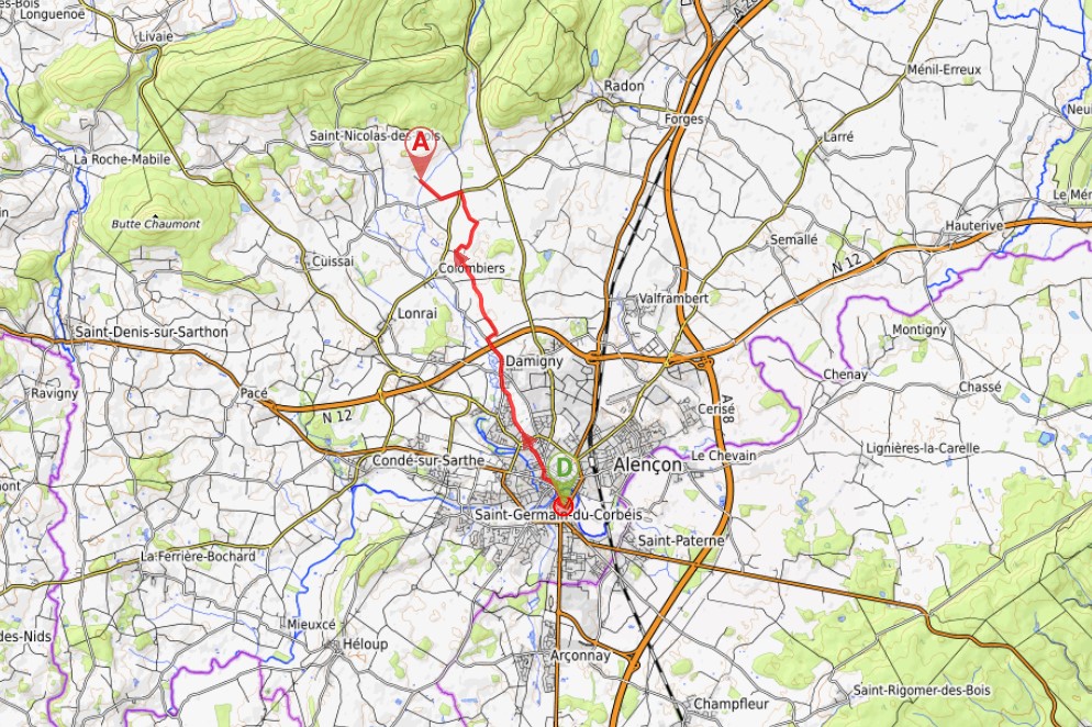 Étape 6: Alençon St Nicolas/bois