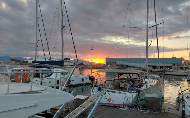 Coucher soleil Cagliari.