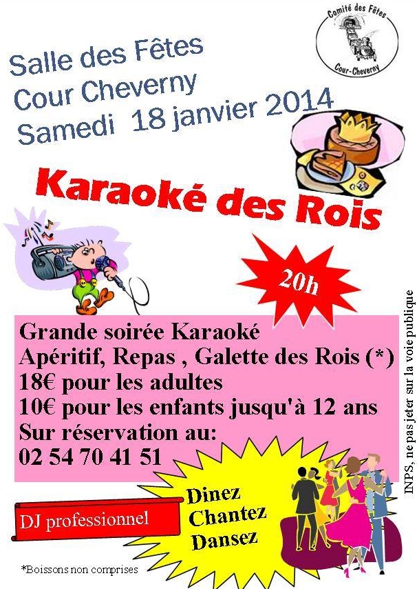 Karaoké par le Comité des Fêtes de Cour-Cheverny