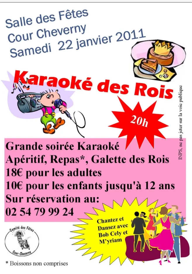 Karaoké par le Comité des Fêtes de Cour-Cheverny