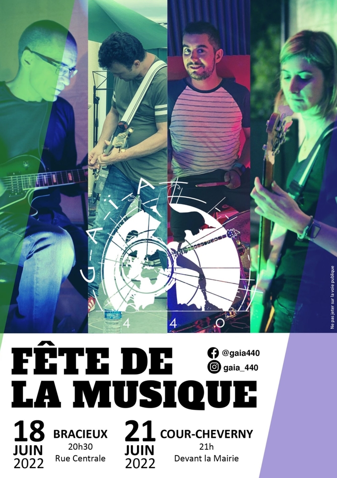 Fête de la musique organisée par le comité des Fêtes de Cour-Cheverny