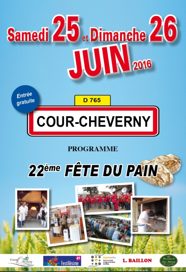 Fête du pain par le Comité des Fêtes de Cour-Cheverny