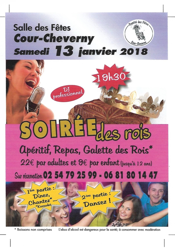 Soirée des rois par le Comité des Fêtes de Cour-Cheverny