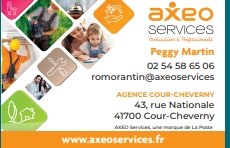 AXEO sponsor du Comité des Fêtes de Cour-Cheverny