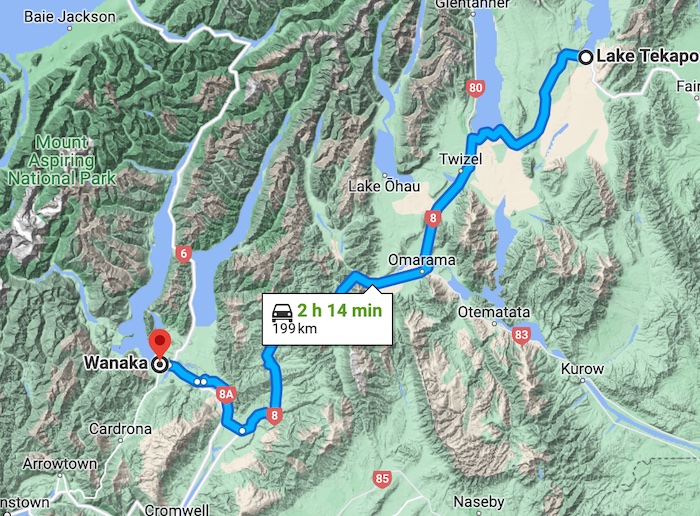 To WANAKA