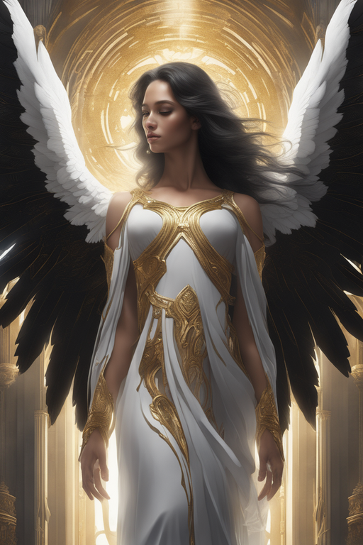 a-beautiful-biblical-angel-with-beautiful-wings-right-wing-black-black-left-white-gold-in-a-tem-985559599