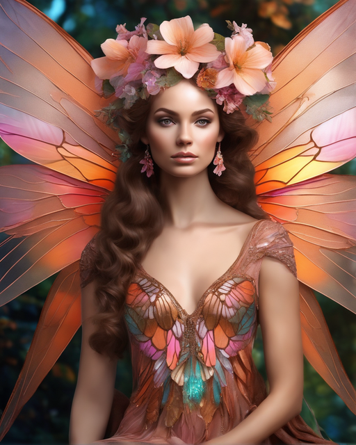 detailed-face-glass-wings-an-image-of-a-beautiful-young-woman-dressed-as-a-faerie--colorful-peach-506153880