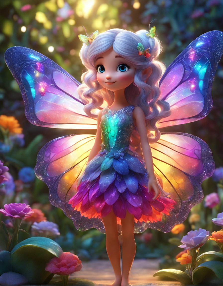 tiny-fairy-with-large-see-through-butterfly-wings-and-glowing-snowy-hair-wearing-sparkly-dress-made--725576645