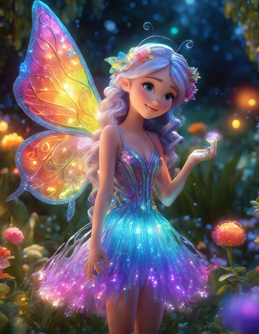 tiny-fairy-with-large-see-through-butterfly-wings-and-glowing-snowy-hair-wearing-sparkly-dress-made--871551710