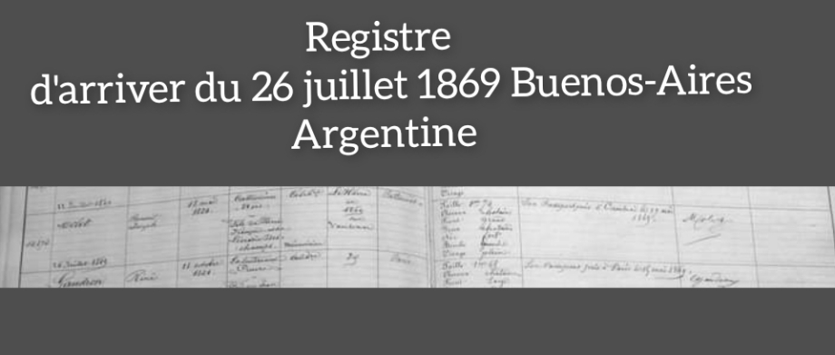 Livre d\\\'entrées des expatriés Buenos-Aires 