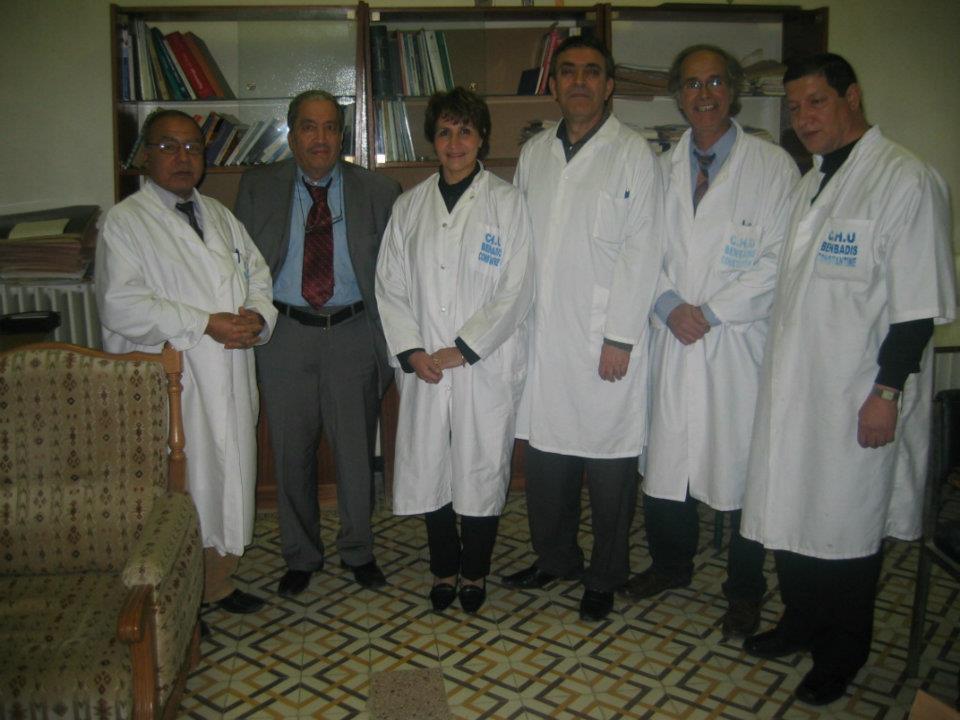 Avec Pr Oubira, Pr Aouati, membres du jury de concours de maitre de conference A. Les candidats : Dr Mouffok, Dr Mechakra Salah, Dr Aidaoui. Année 2011.