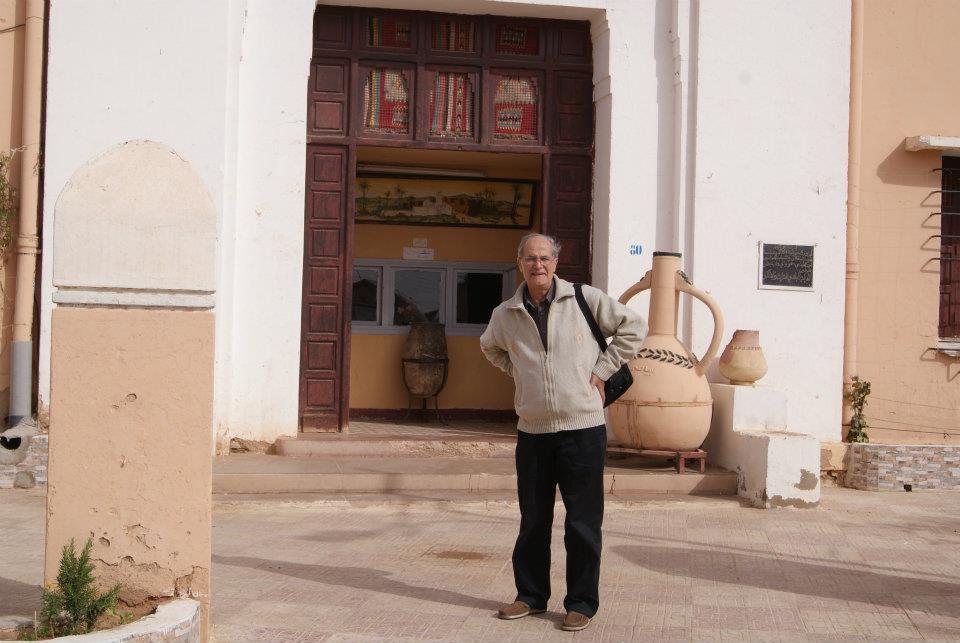 Rabah au sud à Béchar. Visite d'une ancienne gare reconvertie en musée