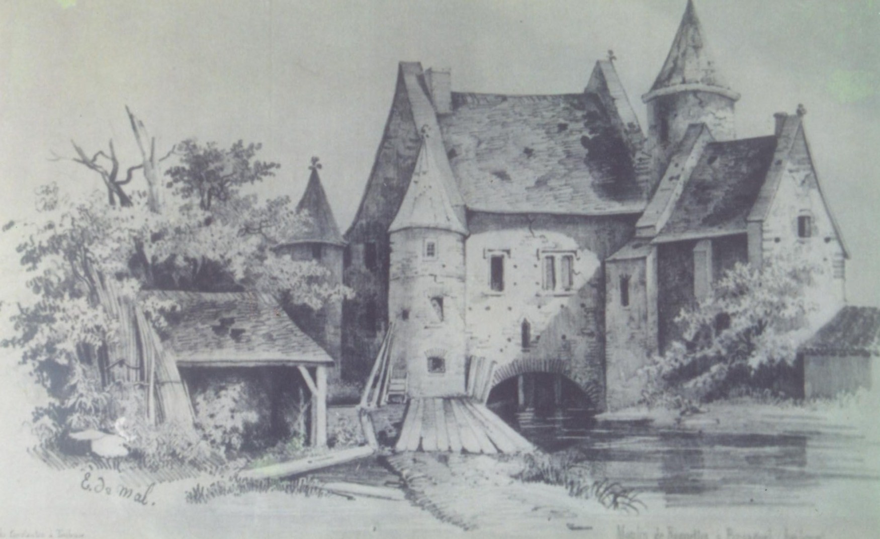 dessin du moulin