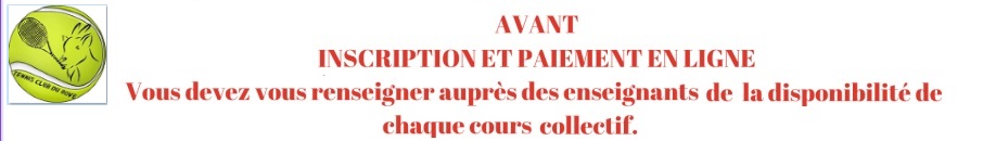 Inscription et paiement