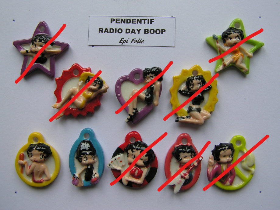 PENDENTIFS RADIO DAY BOOP