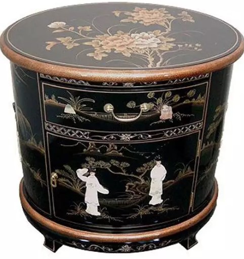 Table de chevet laquée