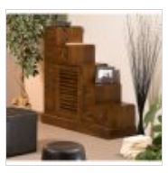 Le Meuble escalier traversant en mahogany