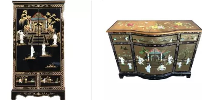 Des commodes asiatiques laquées