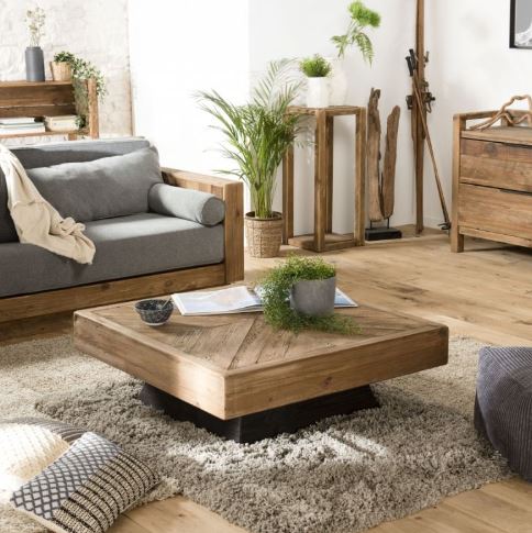La « Table Basse Japonaise en pin recyclé »