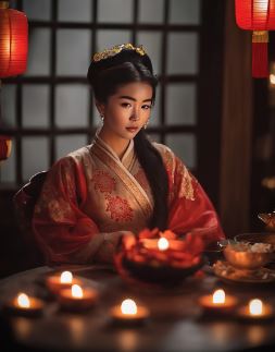 Une femme qui porte un kimono