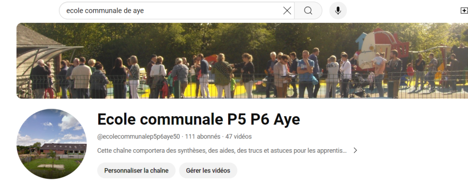 site youtube école