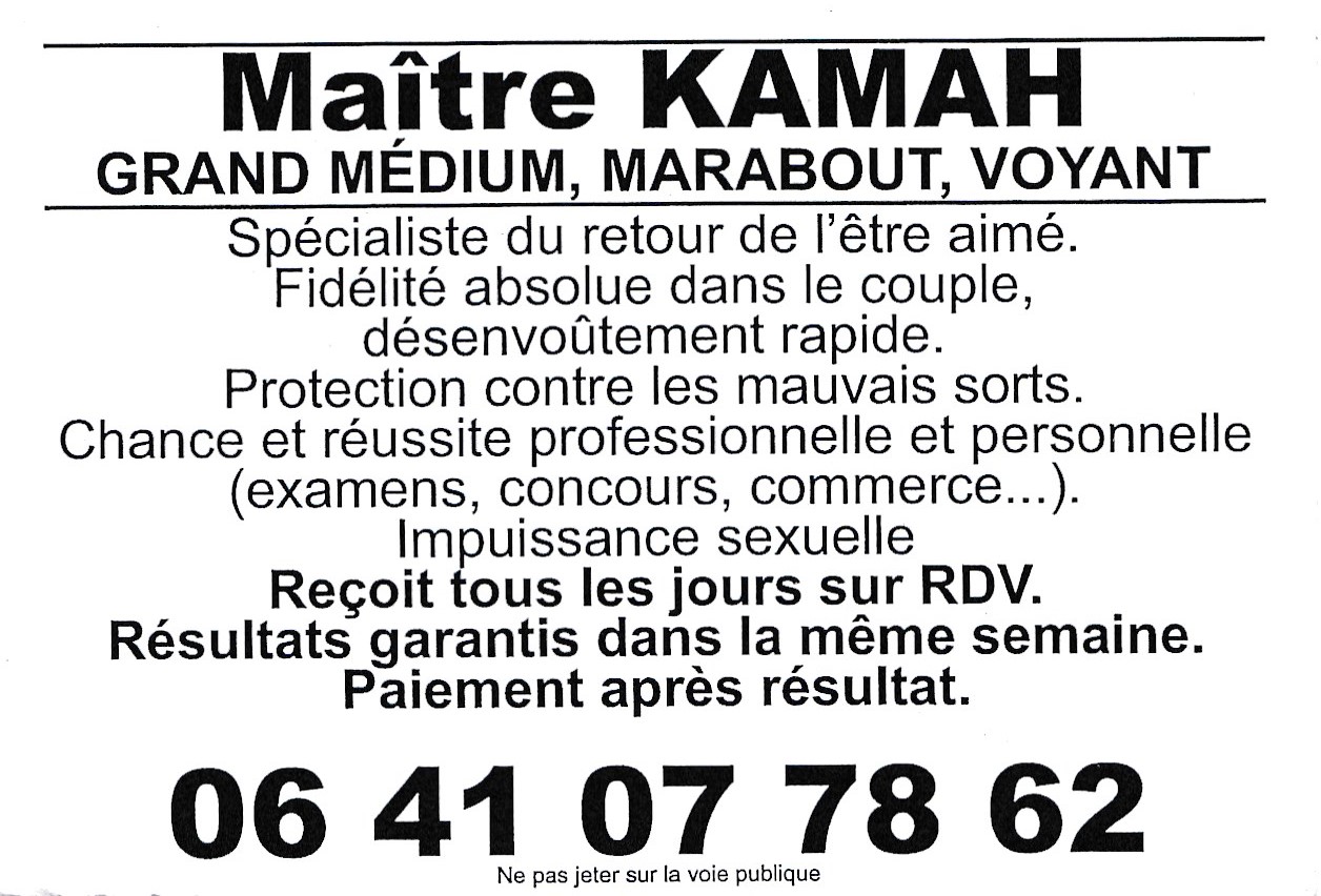 MAITRE KAMAH