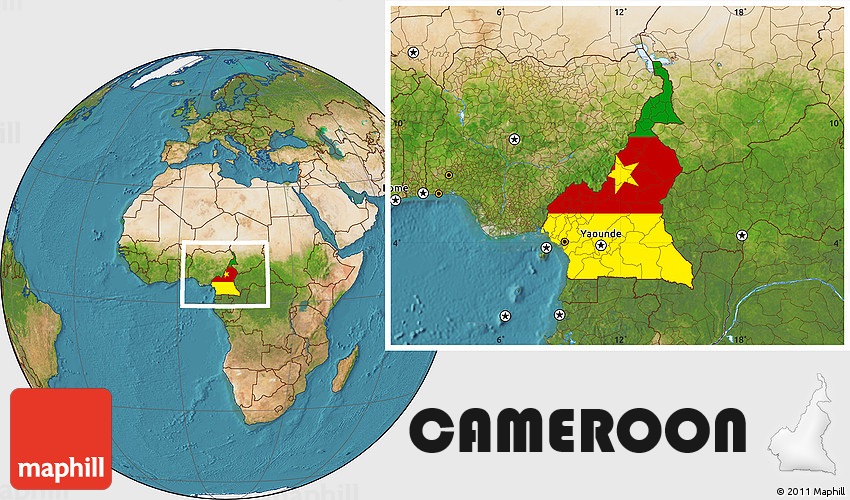 flag-location-map-of-name cameroon