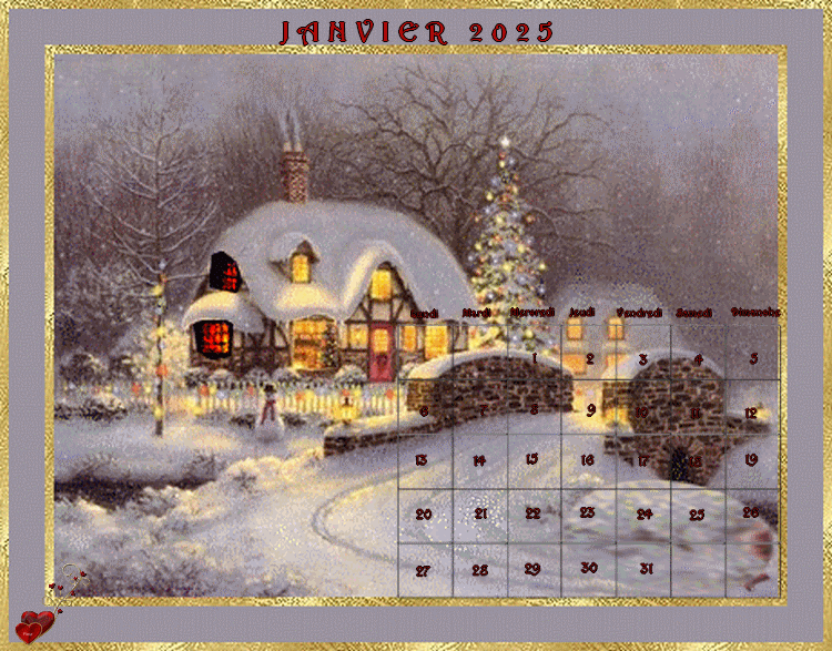 DCALENDRIER JANVIER