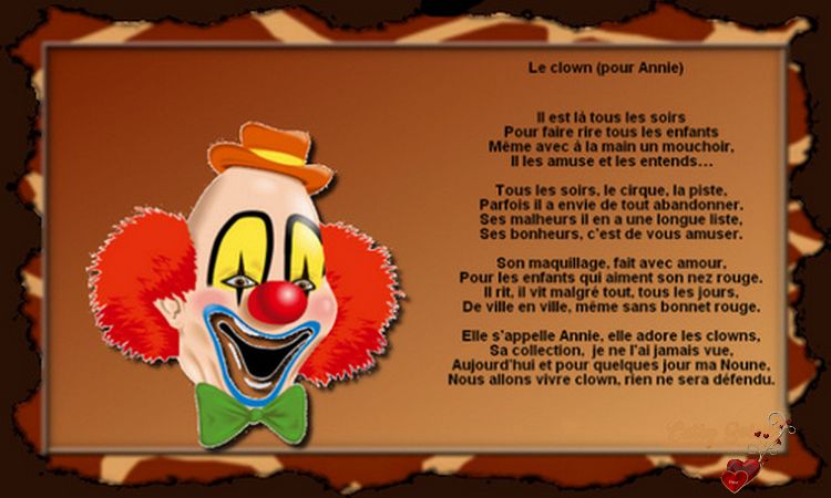 le clown pour Annie