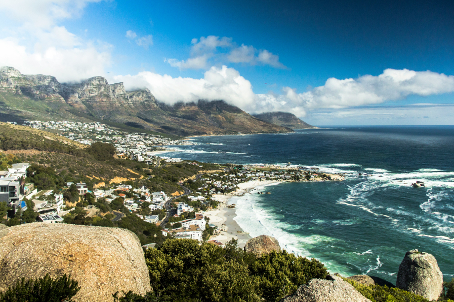 Soaking up the sun and building sandcastles at Camps Bay Beach