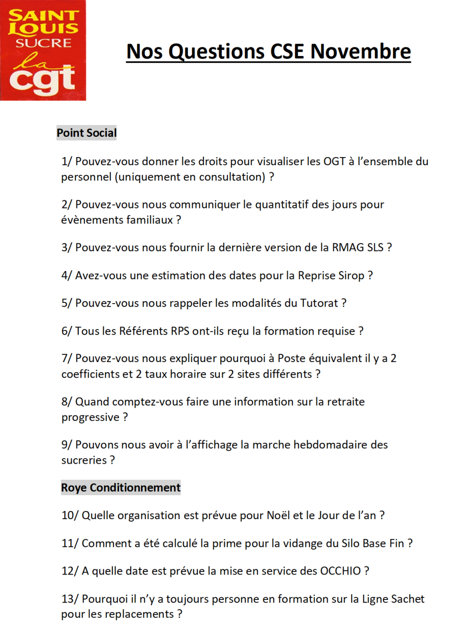 Nos Questions 1124 1