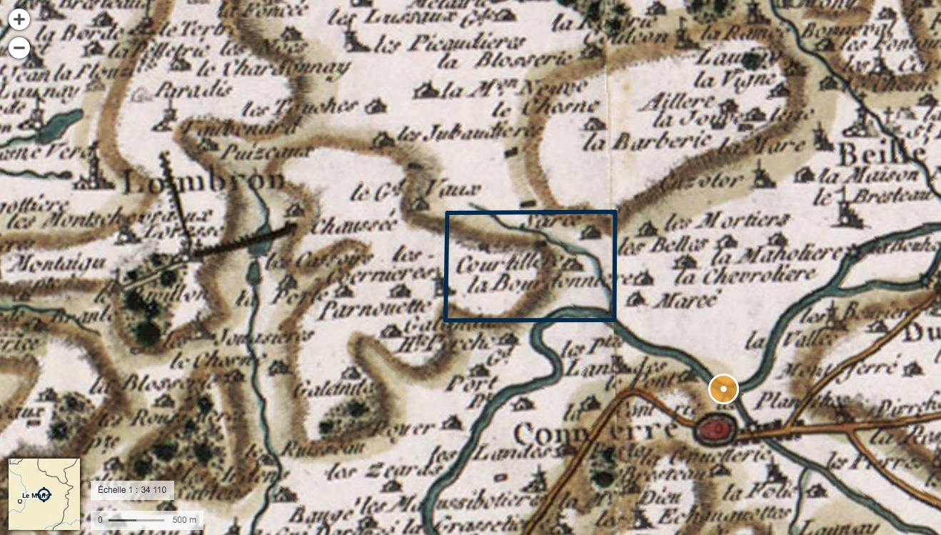 Les Cartes De Cassini Une Epopee Cartographique Carte de Cassini (1760 - 1761) - SAUVONS LES COHERNIERES