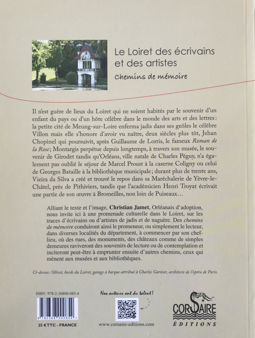 JAMET - Le Loiret des écrivains 4ème couv IMG_2871